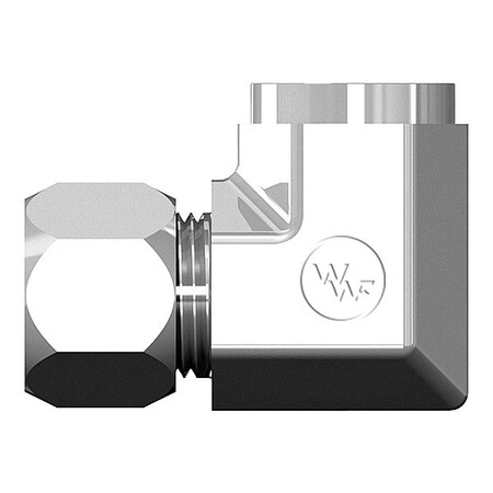 World Wide Fittings Flareless Compression to Female Pipe 90 Deg. Elbow 7455X06X06